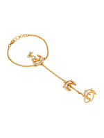Thumbnail for Ruby Raang Gold Chand Kundan Haath Phool
