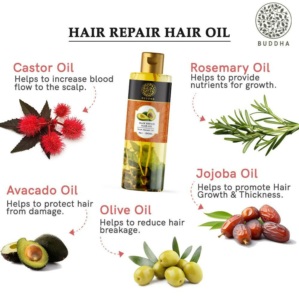 Buddha Natural Hair Repair Treatment Oil - Distacart