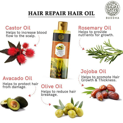 Buddha Natural Hair Repair Treatment Oil - Distacart