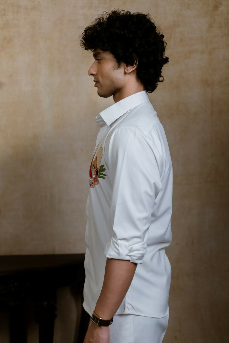 4Way White Chitra Srinivasa Shirt By Hilo Design