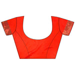 Thumbnail for Joban Fashion Red Jacquard Butti Soft Lichi Silk Paithani Saree - Distacart