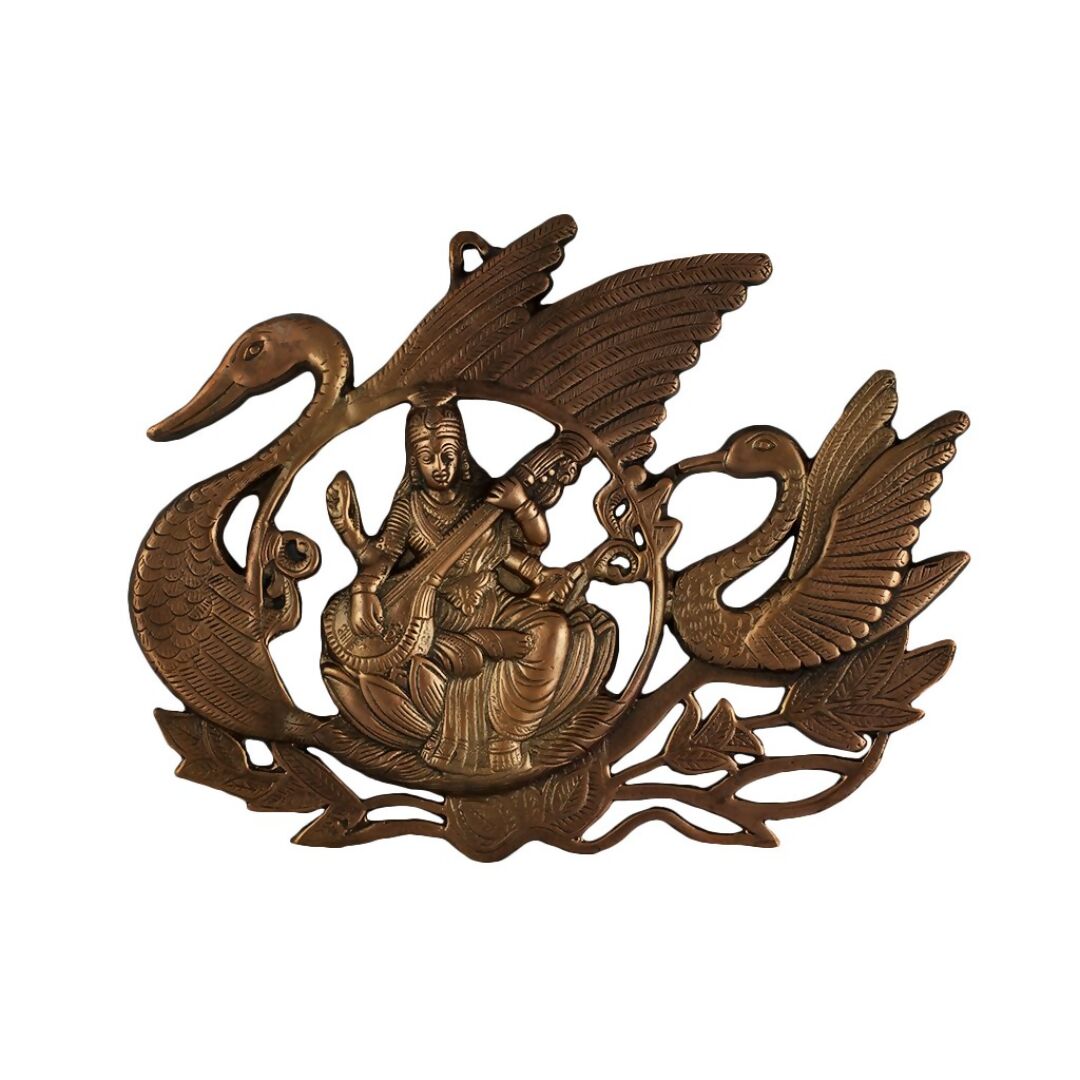 JY Wall Hanging Goddess Saraswati Hans Idol - Distacart