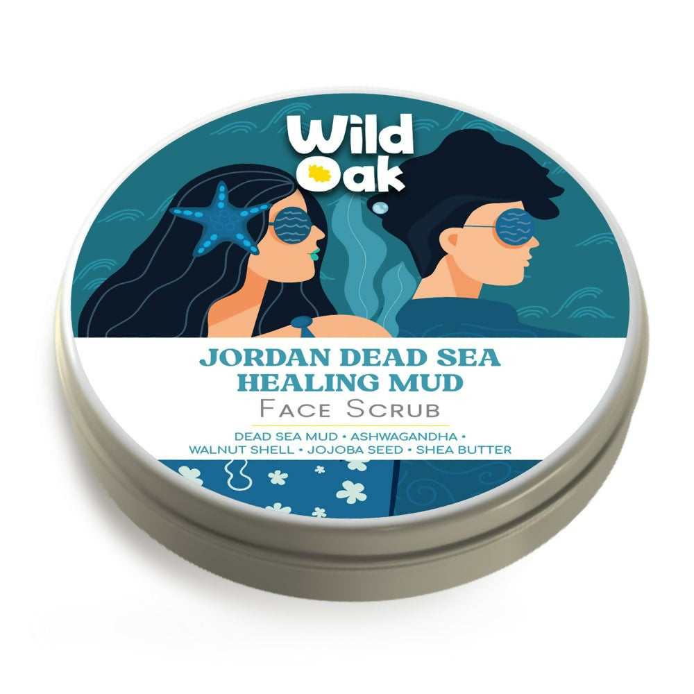 Wild Oak Jordan Dead Sea Healing Mud Face Scrub - Distacart
