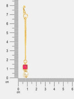 Thumbnail for Ruby Raang Crimson Drop Pearl Maang Tikka