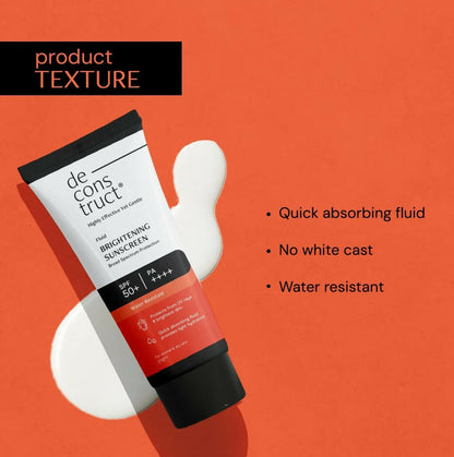 Deconstruct Fluid Brightening Sunscreen SPF 55+ And PA++++ - Distacart