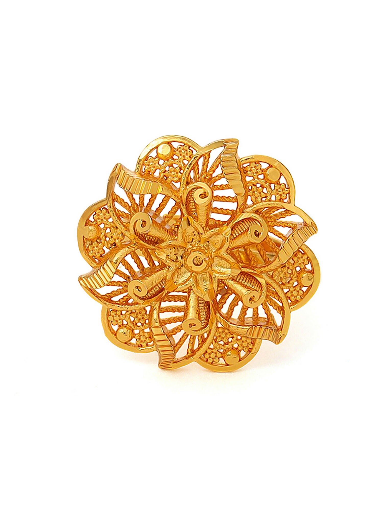 Ruby Raang Golden Ring - Distacart