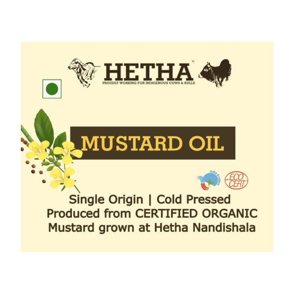 Hetha Mustard Oil - Single Origin Cold Pressed - Distacart