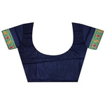 Thumbnail for Joban Fashion Navy Blue Banarasi Soft Silk Woven Saree