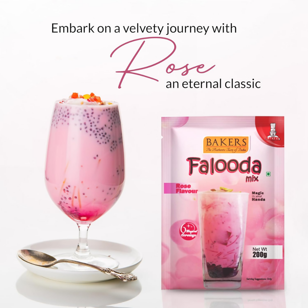 BAKERS Rose Flavored Falooda Mix - Dista