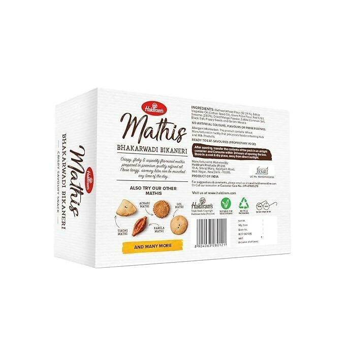 Haldiram's Bikaneri Bhakarwadi Mathis Indian Tea Time Crunchy Party Snack - Distacart