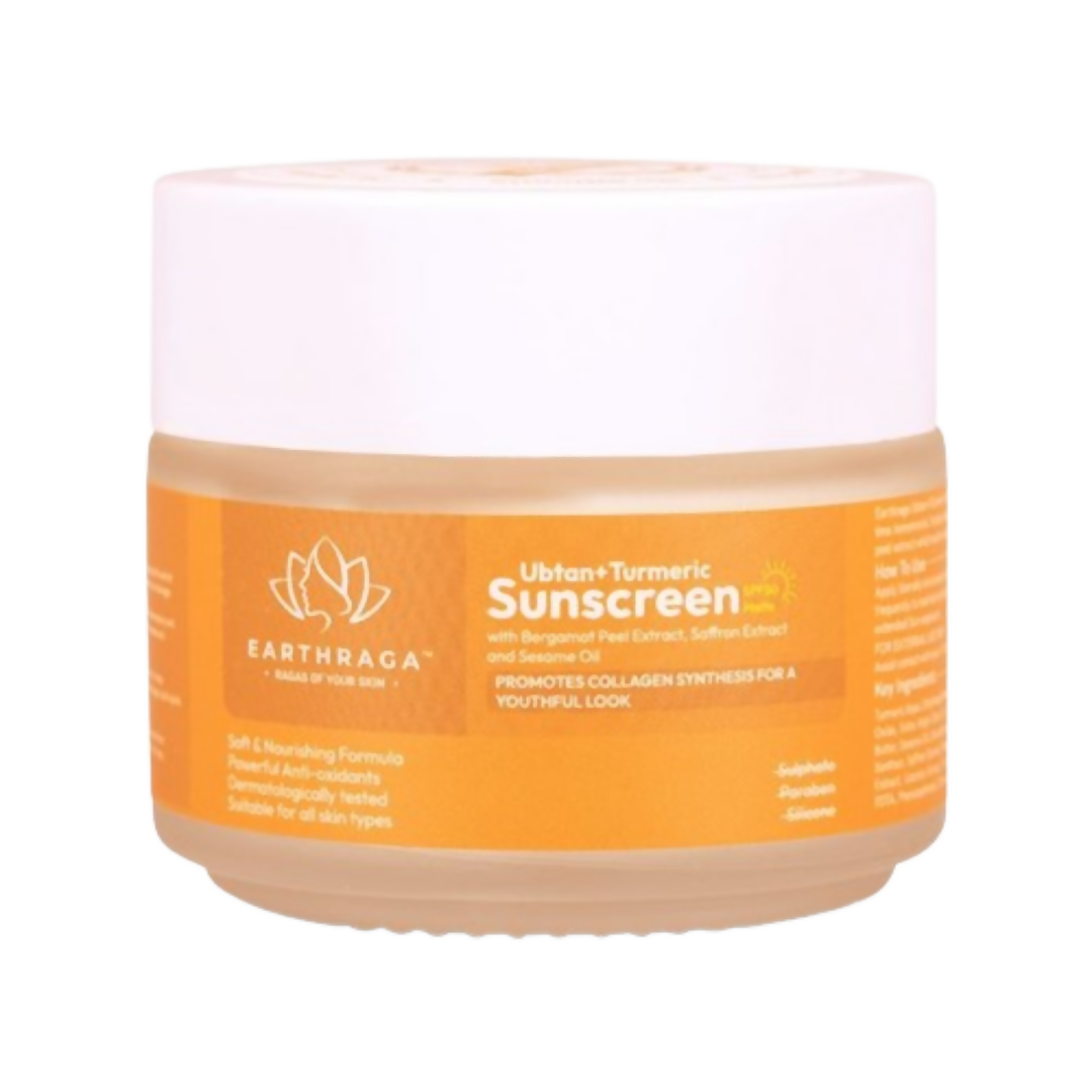Earthraga Ubtan + Turmeric SPF 50 Matte Sunscreen - Distacart