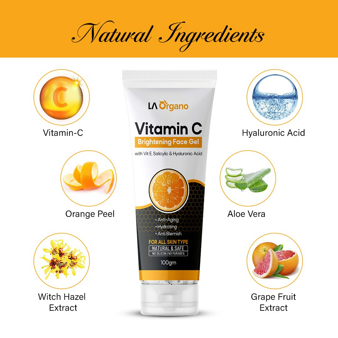 LA Organo Vitamin C Brightening Face Gel - Distacart