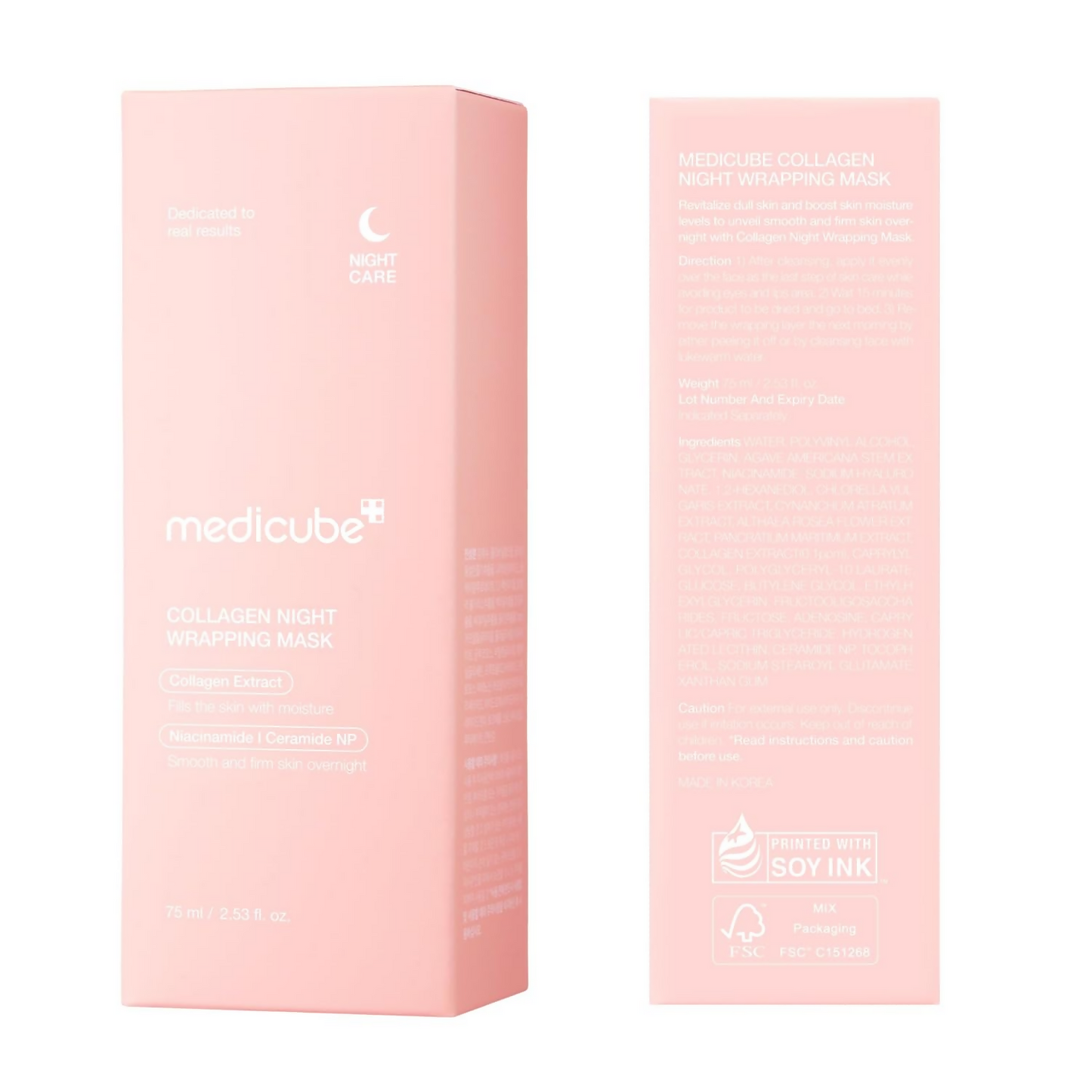 Medicube Collagen Overnight Wrapping Peel Off Facial Mask Pack - Dista