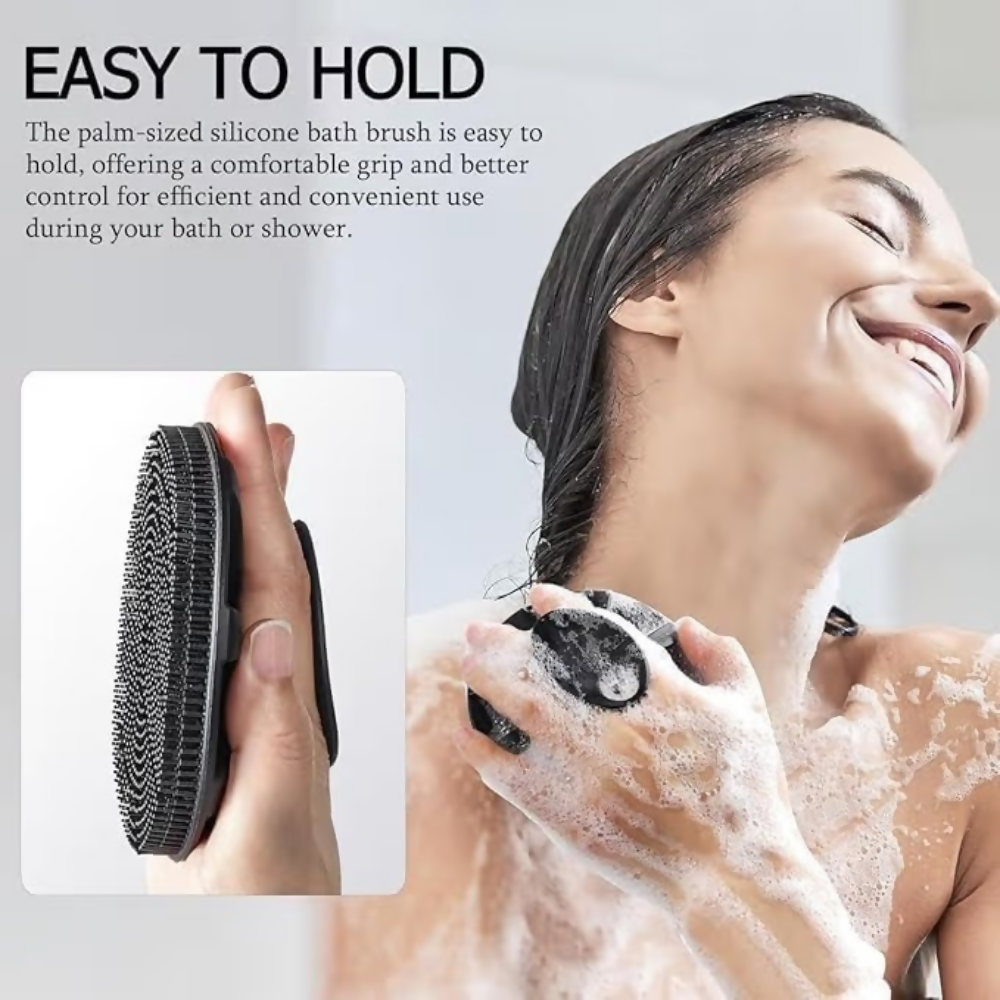 Bronson Professional Silicone Body Scrubber Bath Brush Buffer - Dista