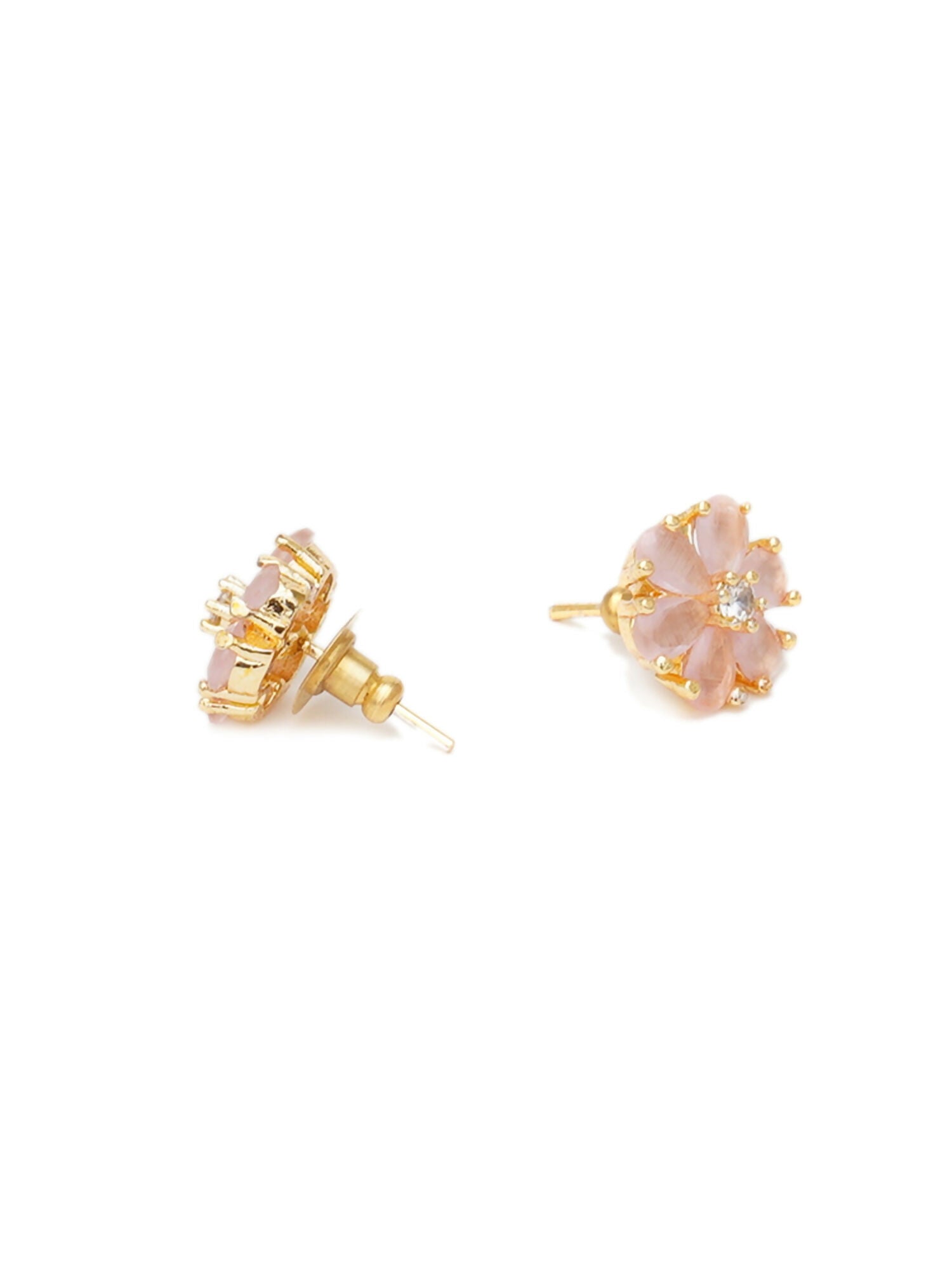 stone stud (peach) - Ruby Raang - Distacart