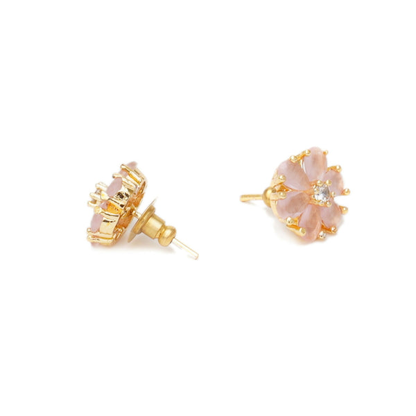 stone stud (peach) - Ruby Raang - Distacart