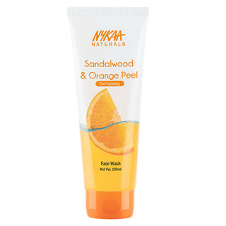 Nykaa Naturals Sandalwood & Orange Peel Face Wash for Tan Removal - Distacart