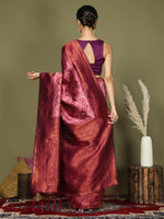 Thumbnail for Astita Lichi Silk Light Pink Saree