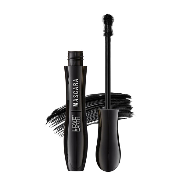 Love Earth Mascara - Volumizing & Lengthening Smudge-Proof Long-Lasting & Intense Black