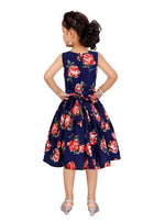 Thumbnail for Asmaani Kids Party Wear Stylish Dresses, Perfect for Parties, Functions & Vacations - Navy Blue