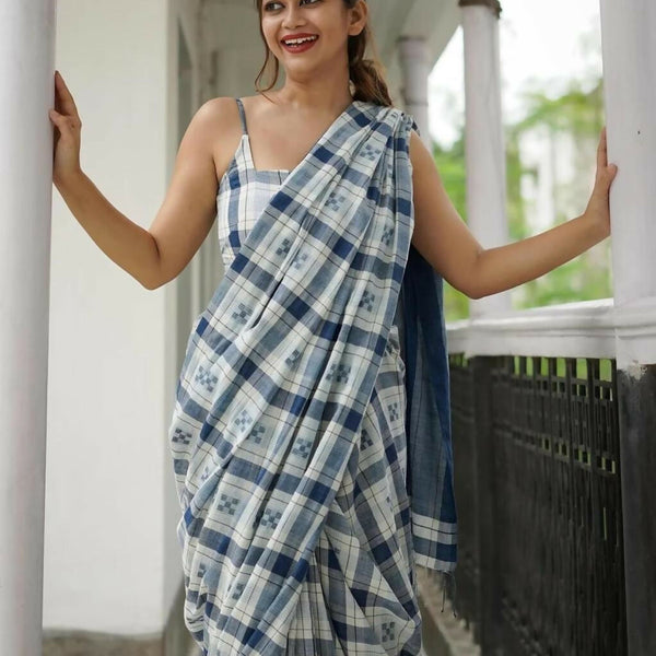 ECDCKCHCheckSareeBlue (2)