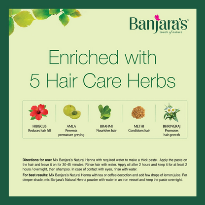 Banjara's Natural Henna Powder - Distacart