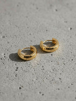 Thumbnail for NVR Men's Gold Plated Hoop Earrings - Distacart