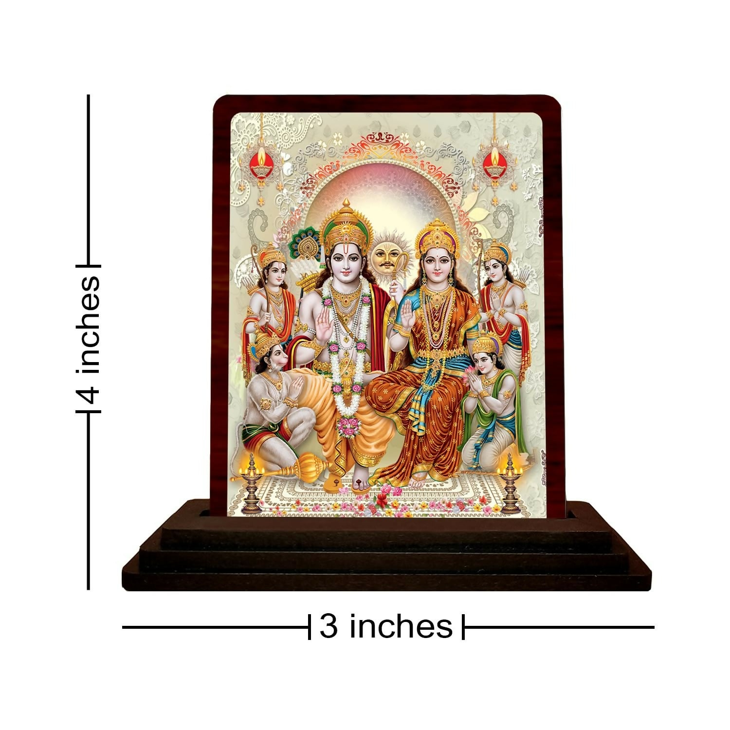 Plan To Gift Ram Darbar Wooden Idol - Distacart