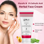Thumbnail for Globus Naturals Glycolic & 1% Salicylic Acid Herbal Anti Acne Face Cream