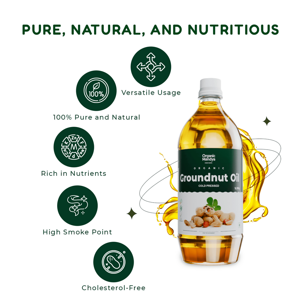 Organic Mandya Cold Pressed - Groundnut Oil - Distacart