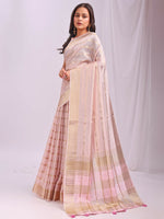 Thumbnail for Astita Organza Peach Saree