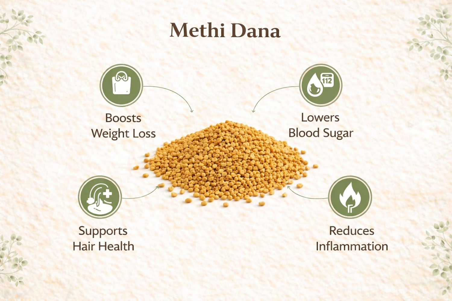 Village-Organica Methi Dana-Whole Fenugreek Seeds - Dista