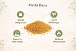 Thumbnail for Village-Organica Methi Dana-Whole Fenugreek Seeds - Dista