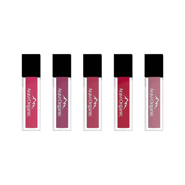 Aravi Organic Liquid Matte Lipstick Combo - Distacart