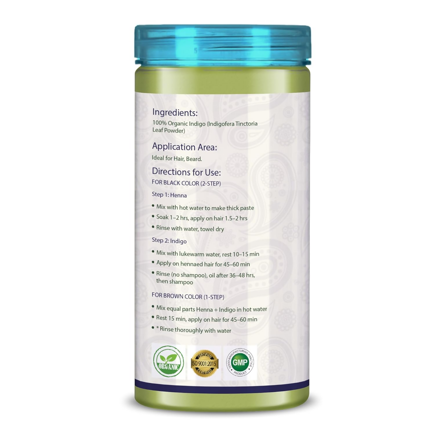 First Plant Organic Indigo Powder For Black Hair - Distacart
