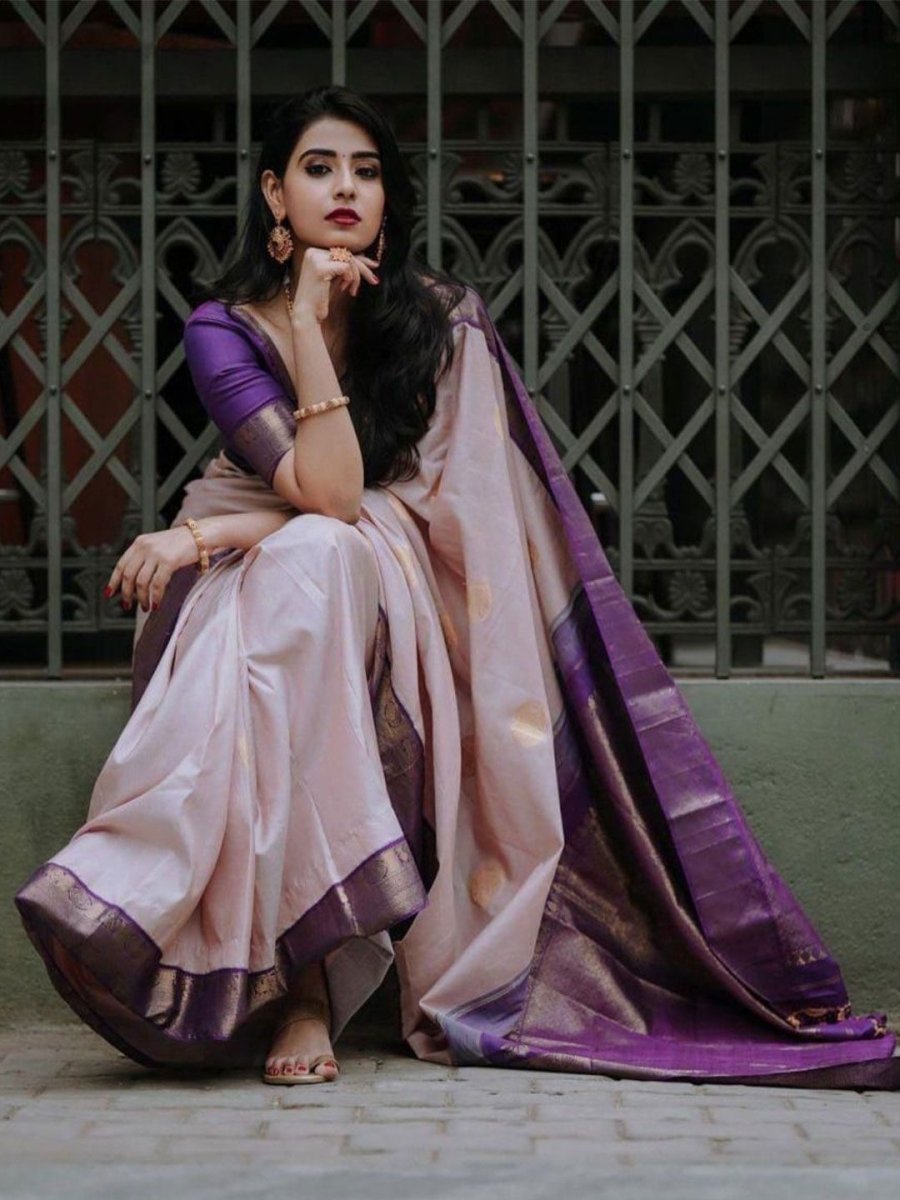 Anouk Woven Design Zari Banarasi Saree - Distacart
