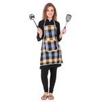 Thumbnail for Glun Waterproof Cotton Kitchen Apron With Front Pocket-Multicolour (Pack of 2) - Dista