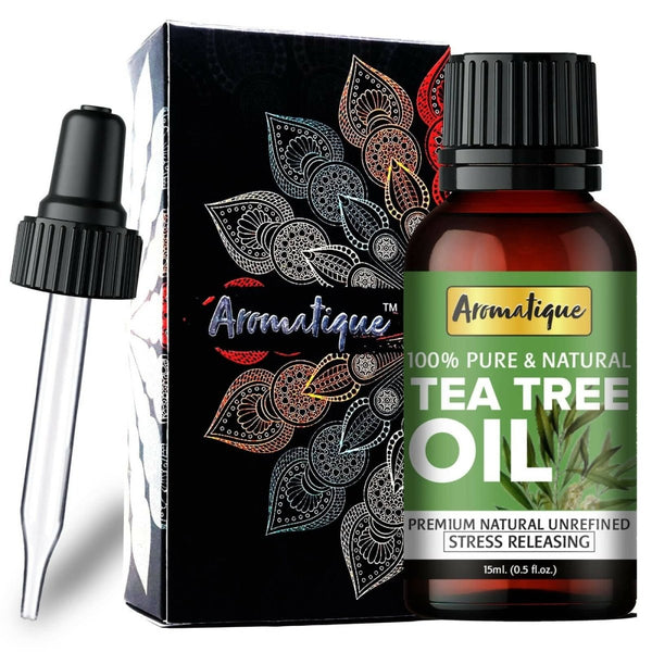 Aromatique Tea Tree Essential Oil for Skin Acne, Hair - Distacart