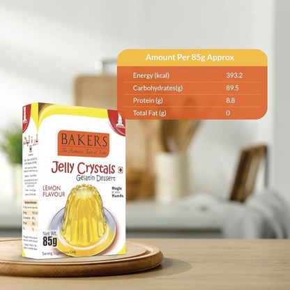BAKERS Jelly Crystals (Gelatin Dessert) - Lemon - Dista