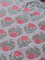 Thumbnail for Anubhutee Grey & Pink Pure Cotton Printed Night suit - Distacart