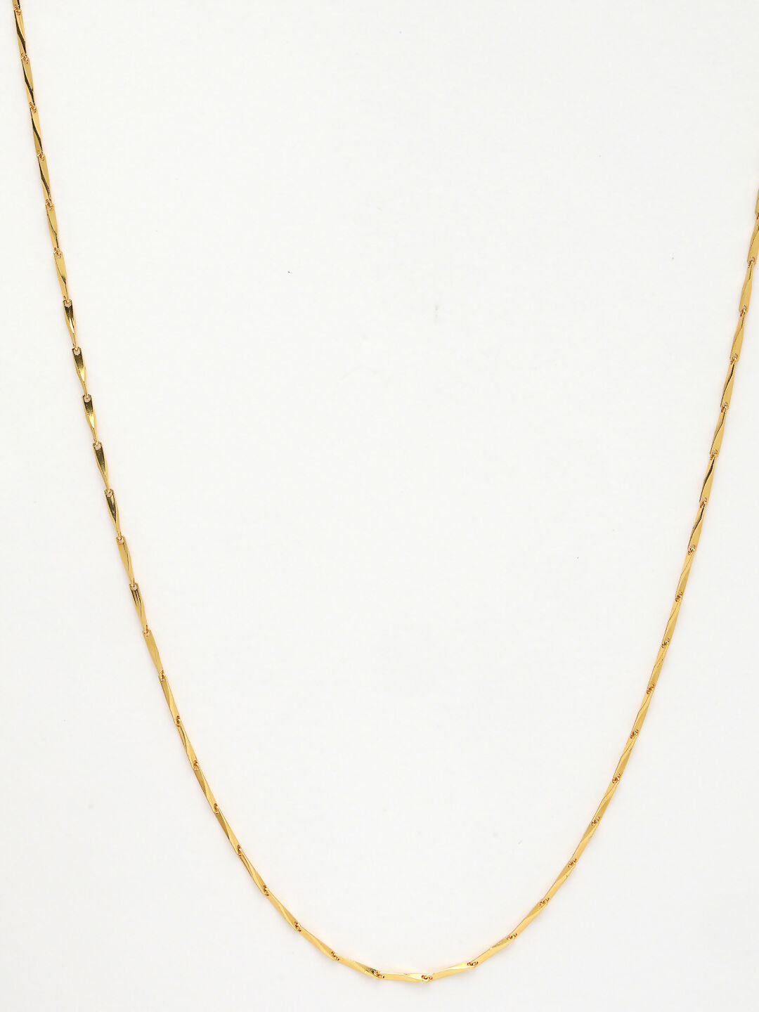 NVR Women's Gold-Polished Minimal Chain - Distacart