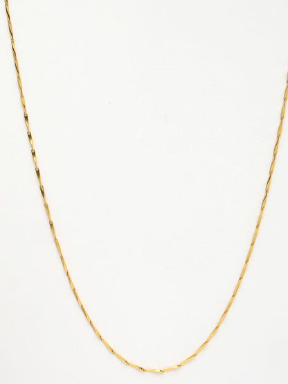 NVR Women's Gold-Polished Minimal Chain - Distacart