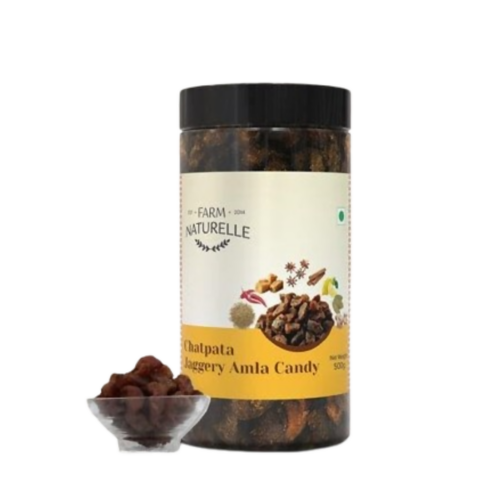 Farm Naturelle Chatpata Jaggery Amla Candy - Tangy - Distacart