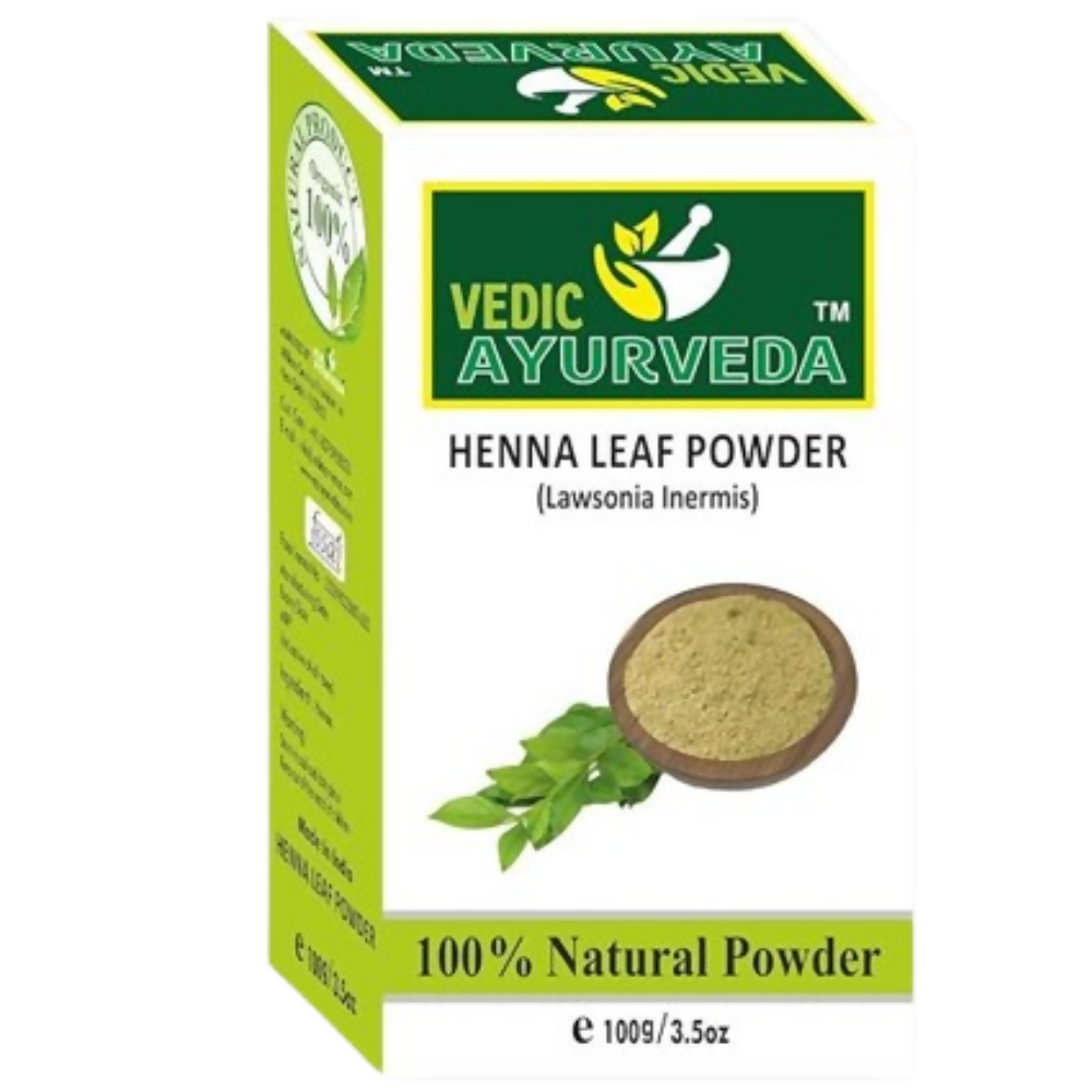 VedicAyurveda Henna Leaf Powder and Lemon Powder - Dista