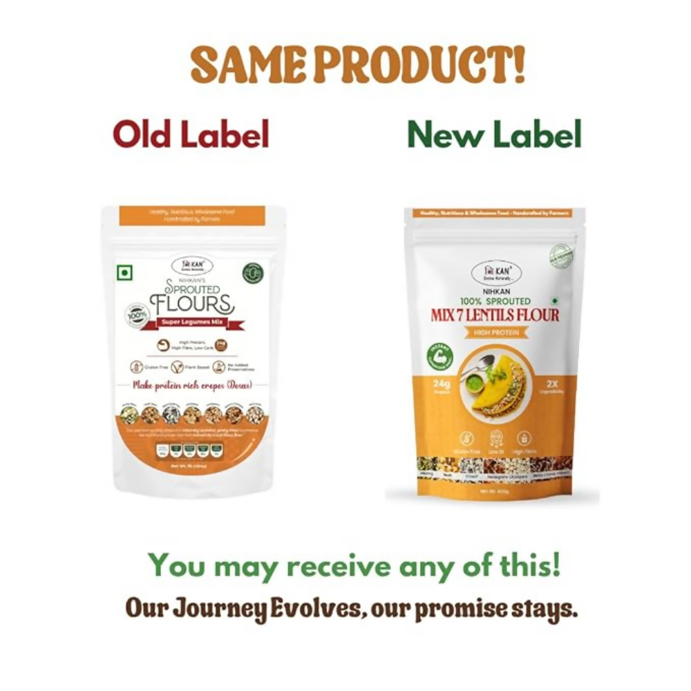 NIHKAN Sprouted Multi 7 Lentils High Protein Flour - Dista