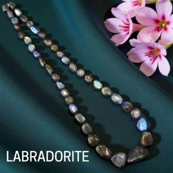 Joban Fashion Women Multi Gemstone Necklaces, Labdarorite Graduated - Distacart