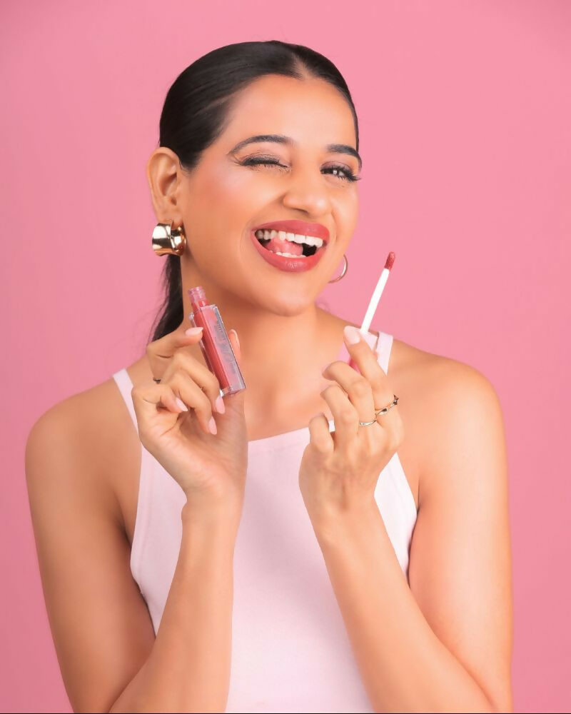 Ammoha Cosmetics Long-Lasting, Matte-Finished Cinnamon Drizzle Color Liquid Lipstick