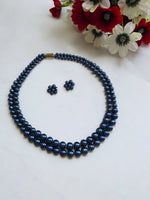 Thumbnail for Inhanns Everyday Workwear Pearl Set (Double Layered Pearls) - Blue - Distacart