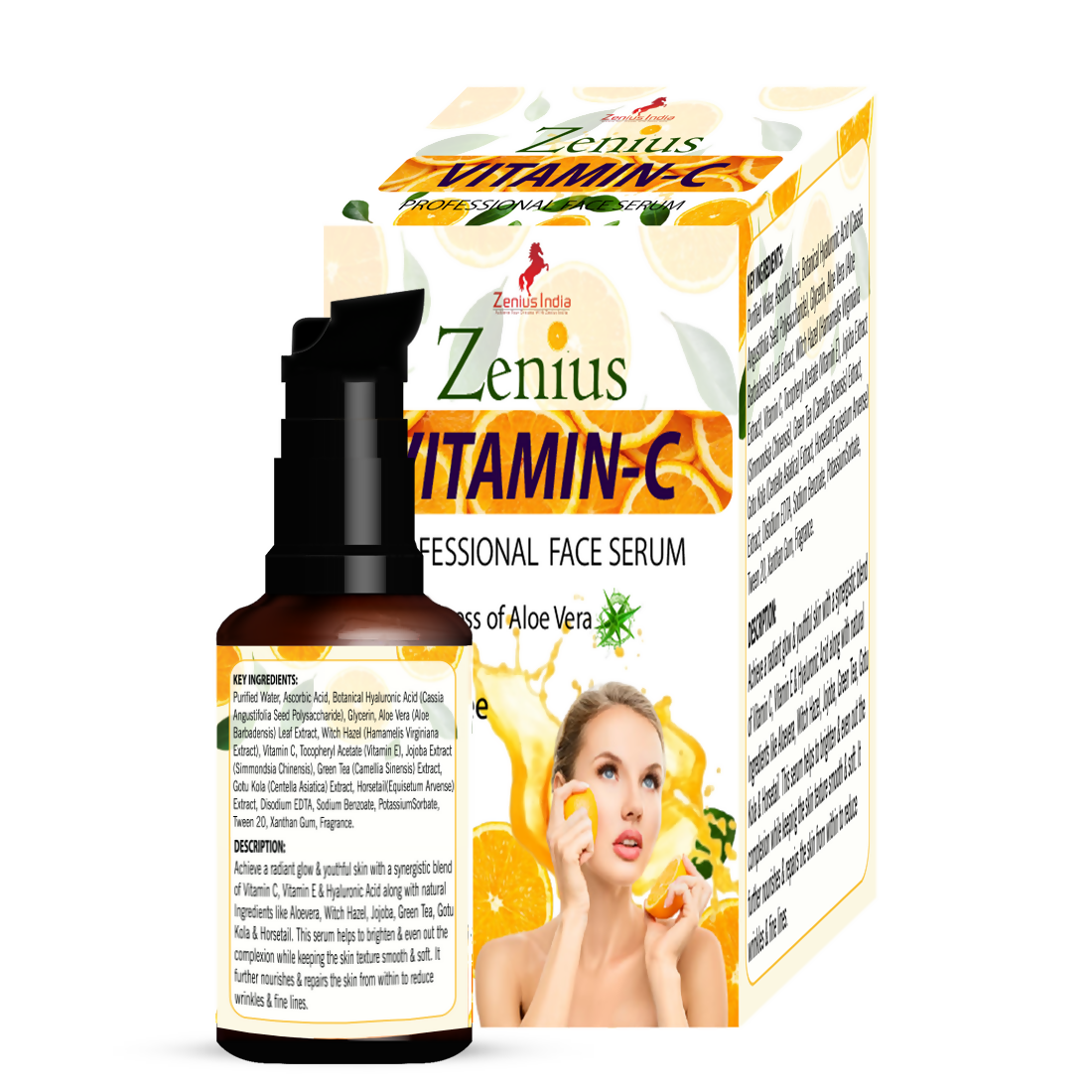 Zenius Vitamin-C Professional Face Serum for Glowing and Brighten Skin - Dista