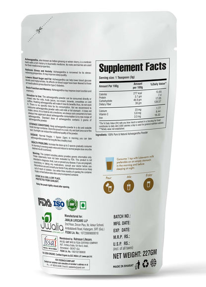Myherb Pure Natural Organic Ashwagandha Powder - Distacart